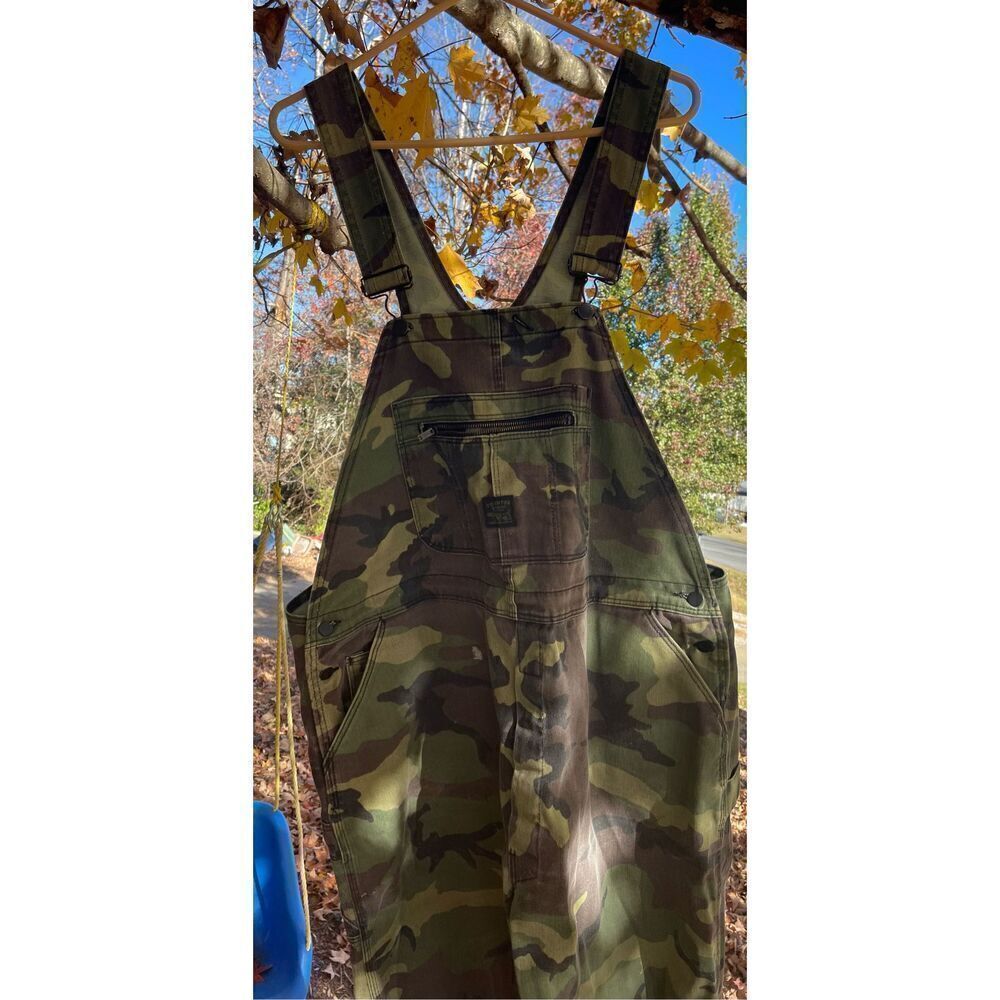 Camo Pointer Vintage Hiphop distressed Camouflage Overalls Pointer Brand Overval
